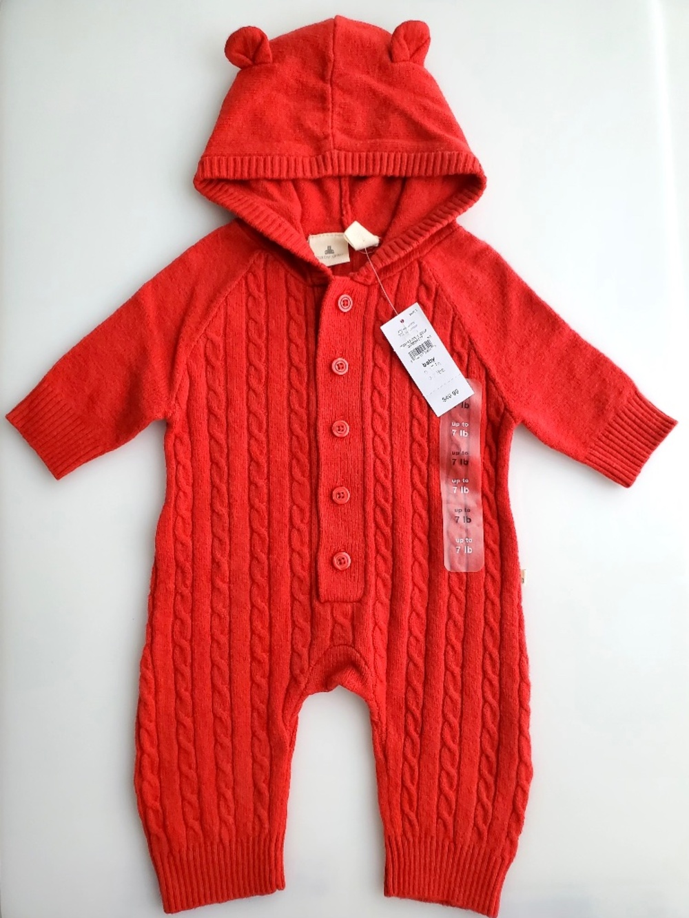 Baby Gap Cashsoft Cable-Knit Sweater One Piece Jumpsuit || Newborn